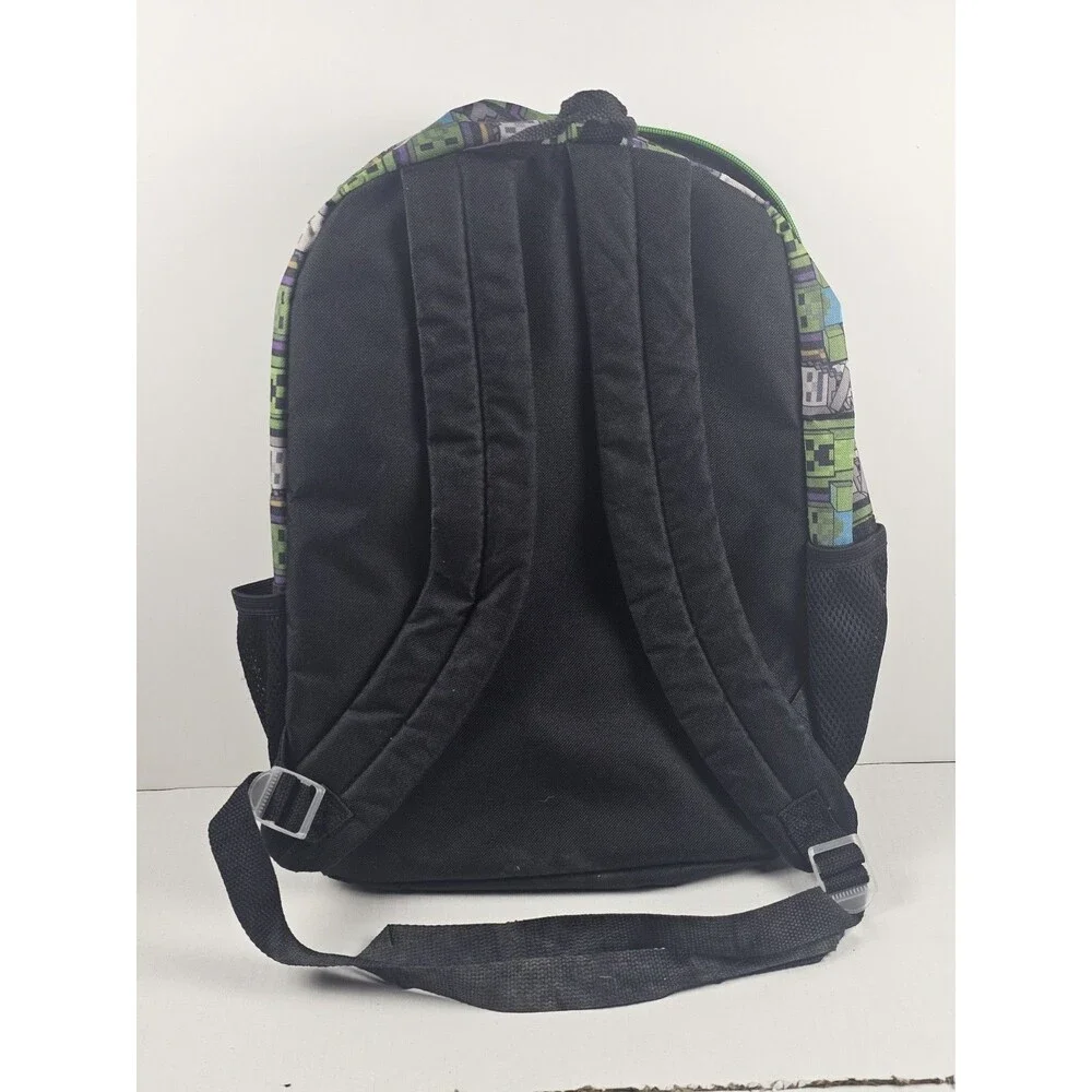 Minecraft Creeper TnT Adventure Mode 16-Inch Kids Backpack Back To School Bag